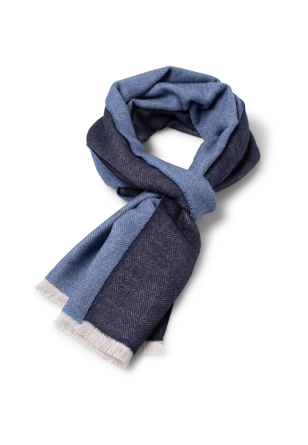 Wendeschal mit Farbblockdesign und Fransen