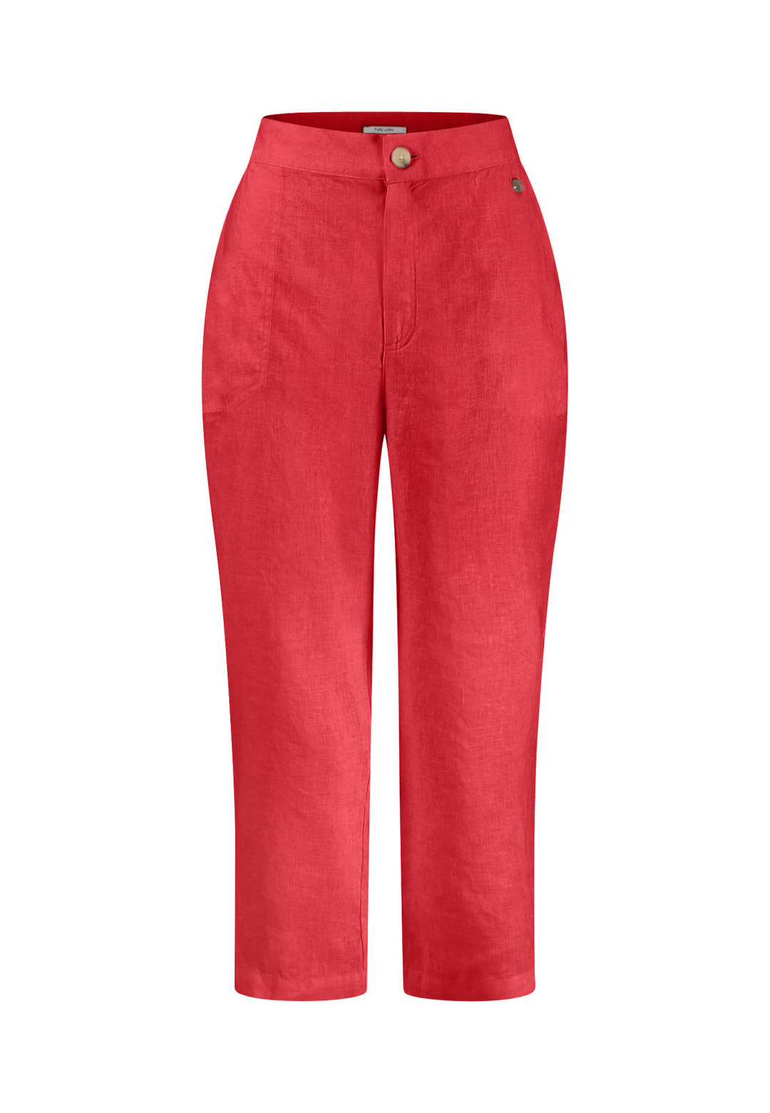 Knöchellange Hose aus Leinen-Mix
