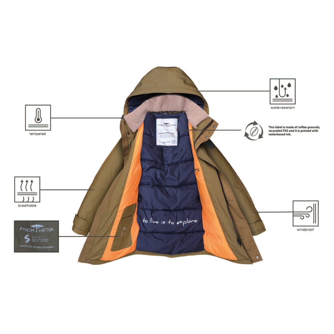 Fynch-Hatton Outdoor Jacke. Wasserresistent, Atmungsaktiv, Windgeschützt